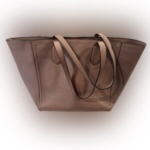 Authentic Cole Haan Mauve Leather Tote Bag